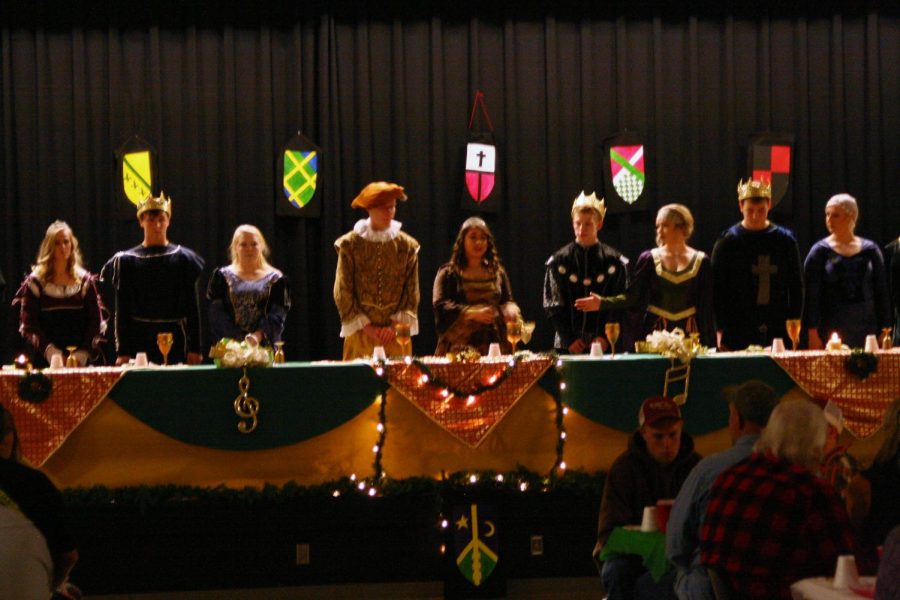 The Madrigal cast performs 