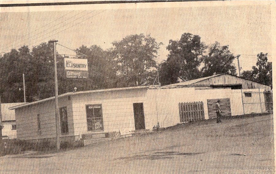 The first Giffords Lumber building.