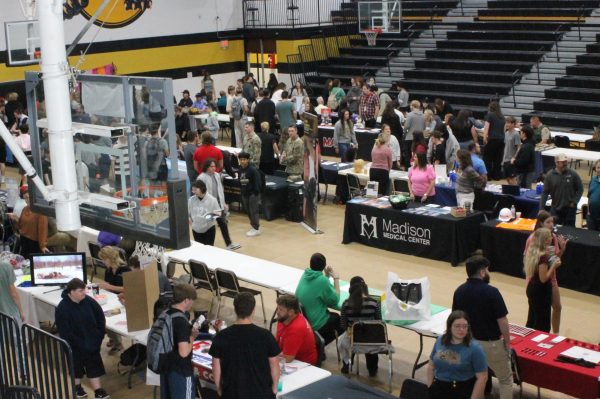 Over 100 representatives from 55 companies participate in this year's FCCLA Career Fair.